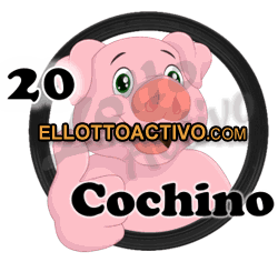 Animalito Cochino utilizado en los resultados de los sorteos de la Lotería Lotto Activo