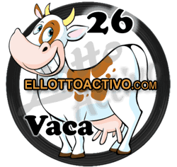 Animalito Vaca utilizado en los resultados de los sorteos de la Lotería Lotto Activo