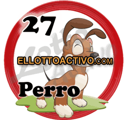 Animalito Perro utilizado en los resultados de los sorteos de la Lotería Lotto Activo